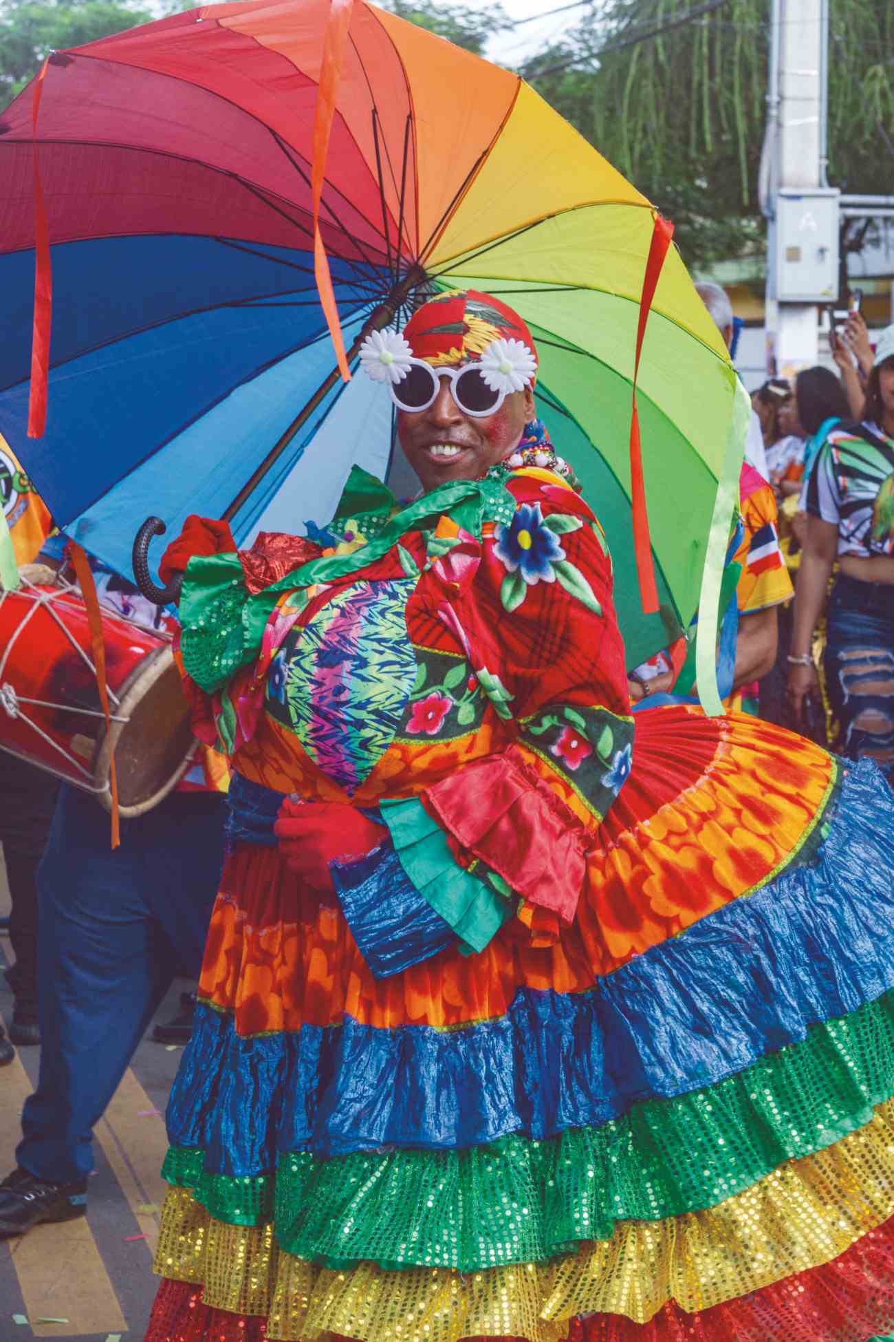 Roba la Gallina, uno de los personajes del carnaval dominicano.<br>