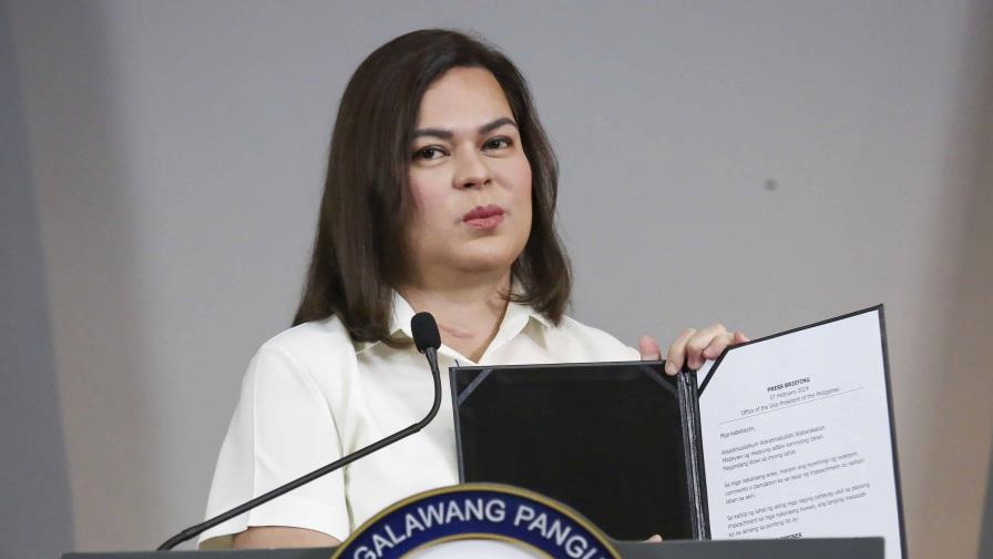 Vicepresidenta de Filipinas se alista para enfrentar juicio político