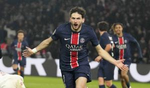 Kvaratskhelia marca su primer tanto con el PSG, líder de Ligue 1, que golea a Mónaco