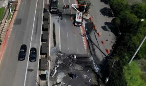 Un avión cae en plena avenida de Sao Paulo y deja dos muertos y seis heridos