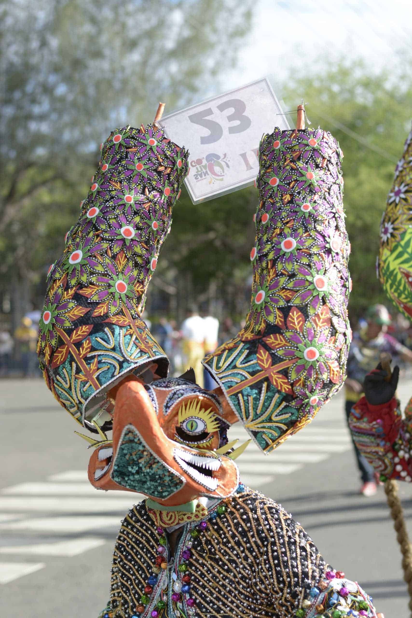 Un personaje característico del carnaval de Santiago.