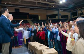 Danilo Medina juramenta a los nuevos titulares de las secretarías del PLD