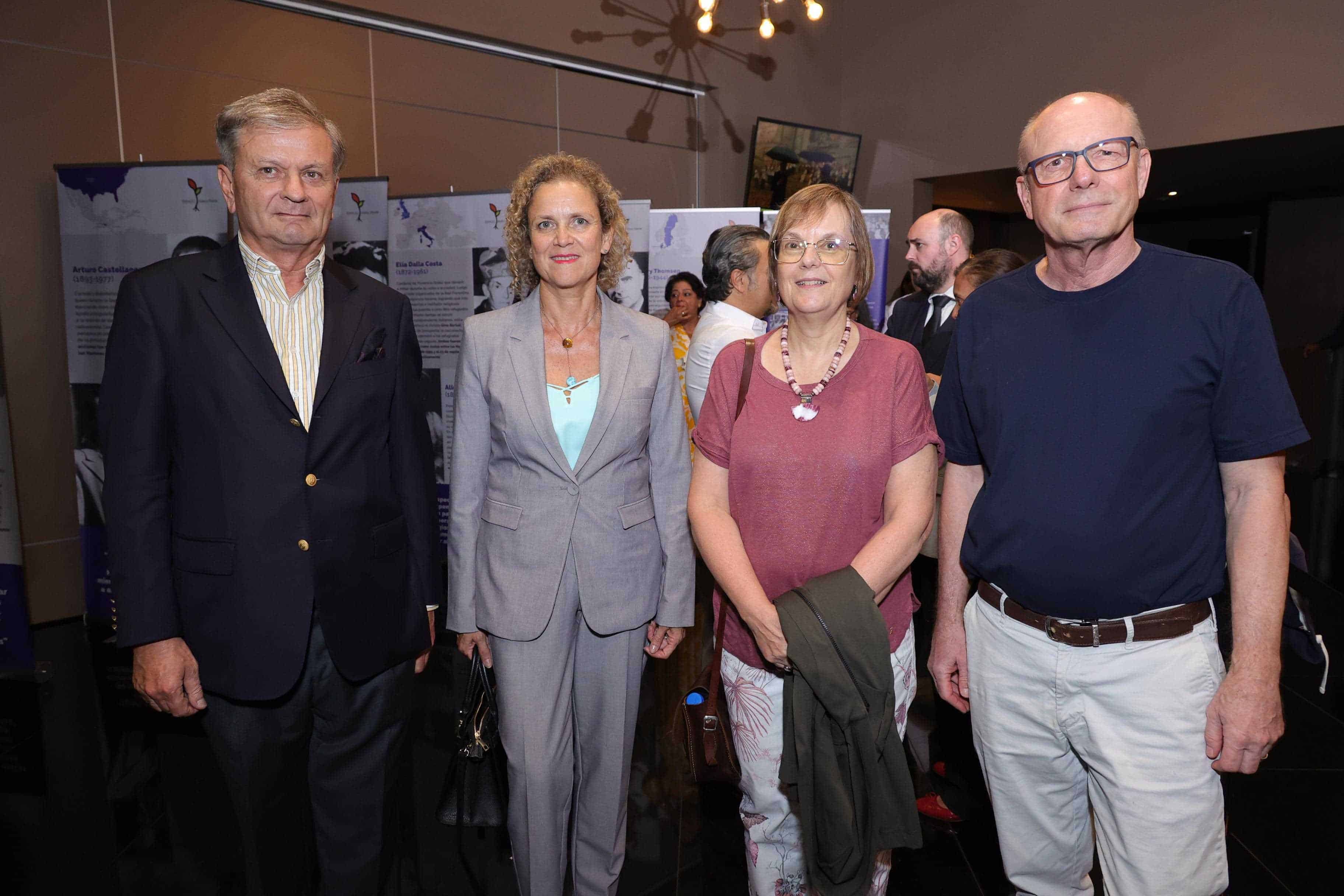 Renaud Anselin, María Sandra Winkler, Rita Hämmerli-Weschke y Matthias Weschke.