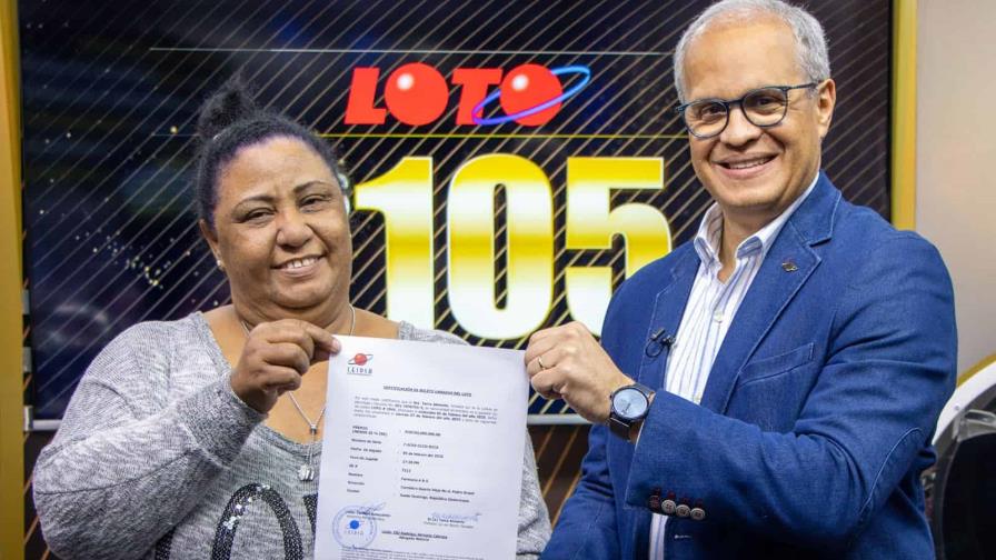 Leidsa informa que se presentó la ganadora de los 105 millones de la loto