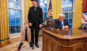 Musk defiende en la Casa Blanca los recortes federales pero su hijo le roba protagonismo
