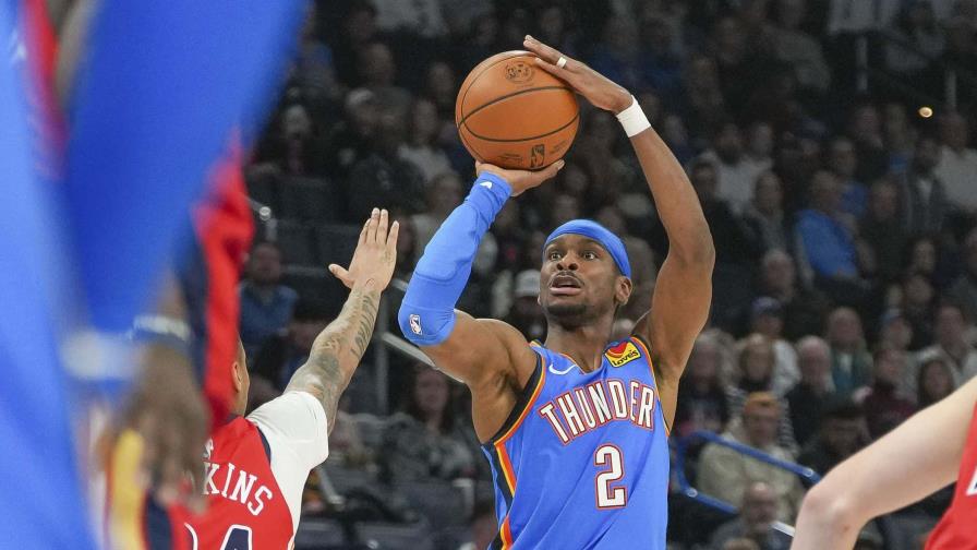 Thunder establece récord de franquicia con 27 triples en triunfo 120-89 sobre Pelicans