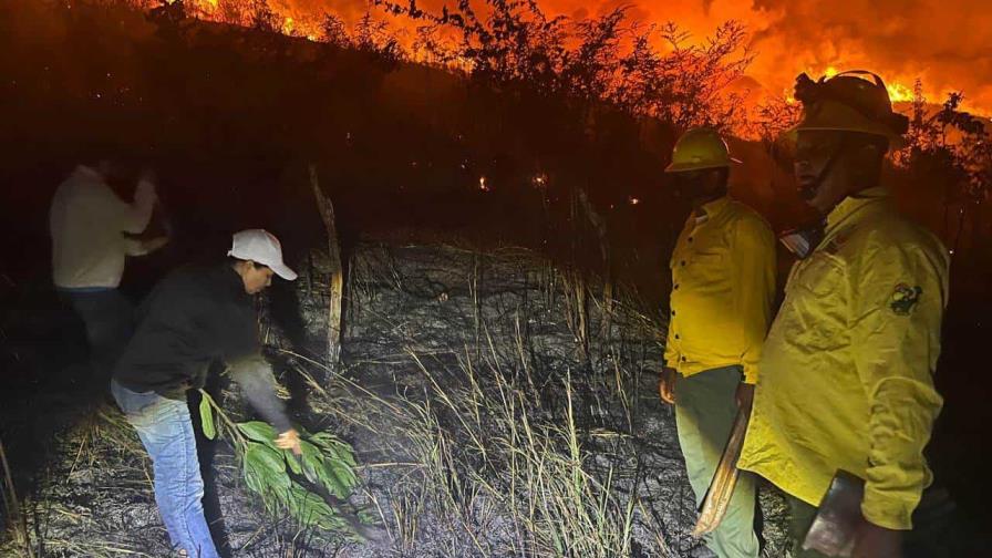 Fuego forestal afectó 180 tareas en Dajabón; fue sofocado por bomberos y la Defensa Civil