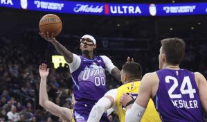 Markkanen suma 32 puntos y guía a Jazz a triunfo de 131-119 sobre Lakers