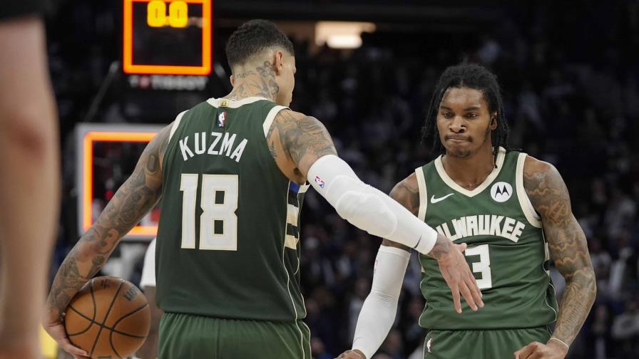 Sin Antetokounmpo ni Lillard, Bucks vencen a Timberwolves por 103-101