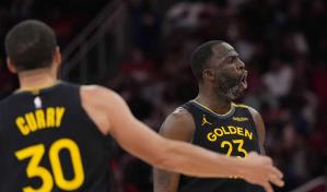 Curry anota 27 puntos y conduce a Warriors a victoria de 105-98 sobre Rockets