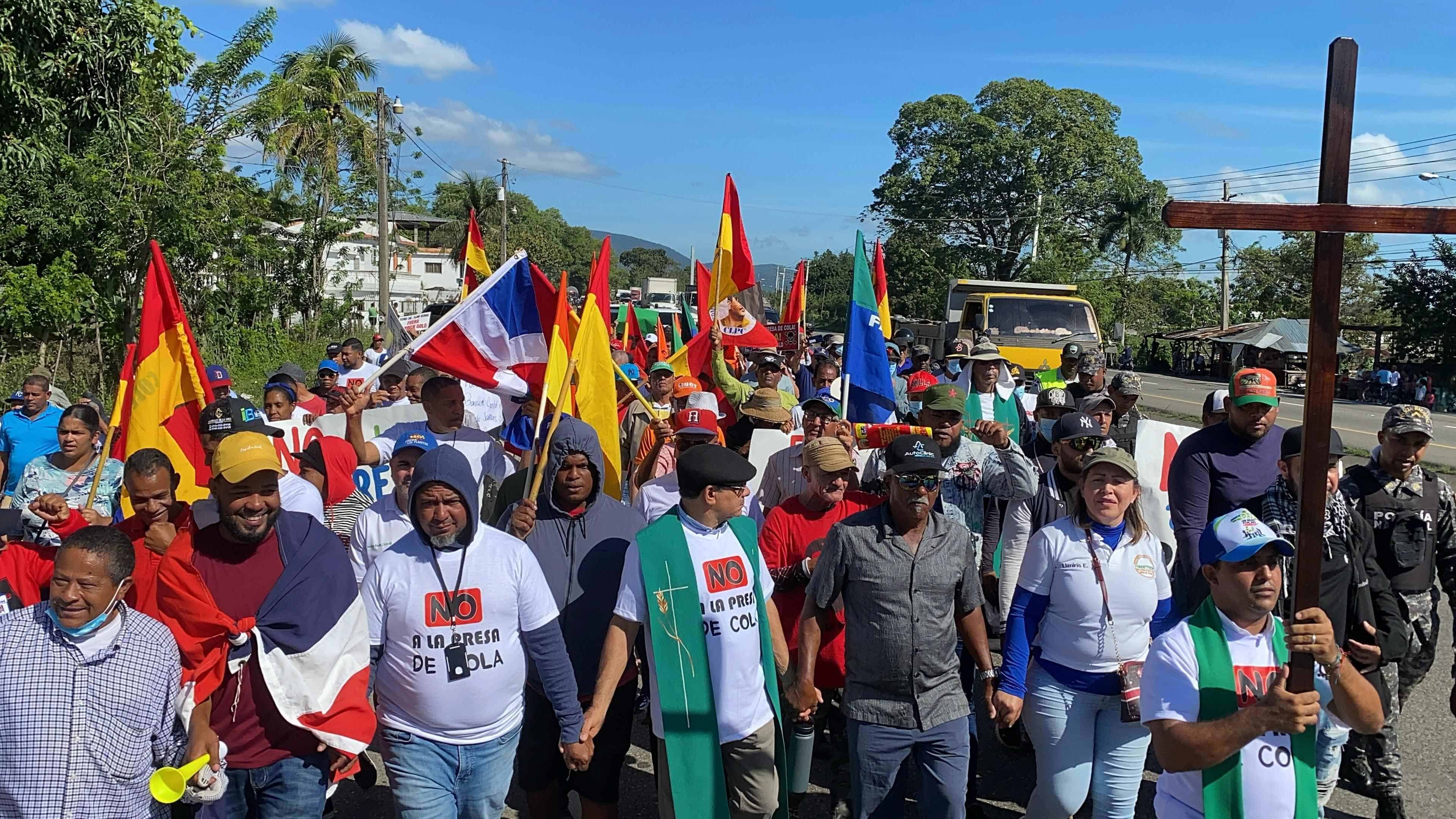 Los manifestantes tienen previsto recorrer siete kilómetros hasta llegar a las instalaciones de la antigua Posada Cibaeña, donde realizarán una concentración.