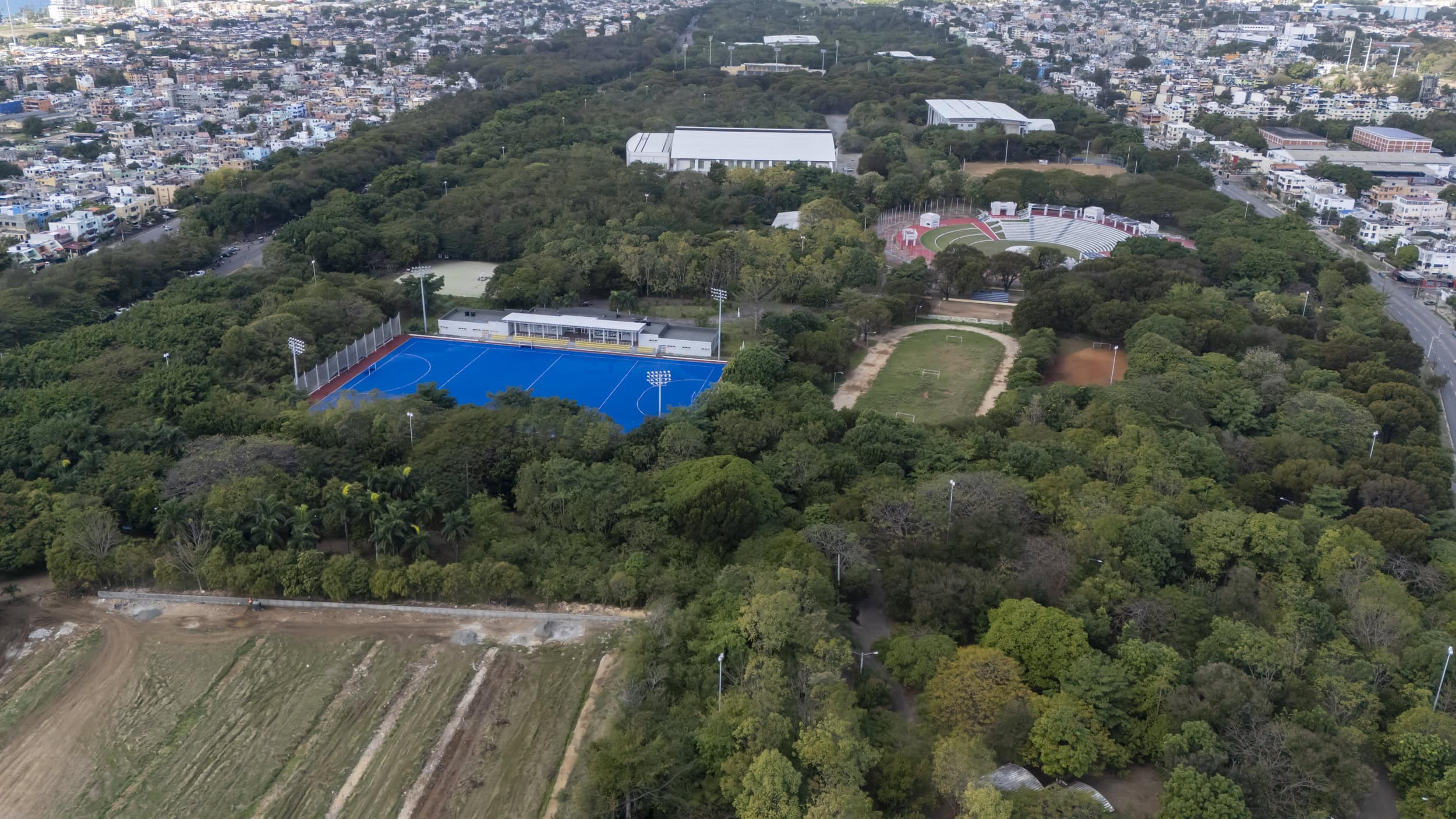 Vista aérea del Parque del Este.