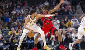 Haliburton suma 33 puntos y 11 asistencias en victoria de Pacers, 111-91 sobre Raptors