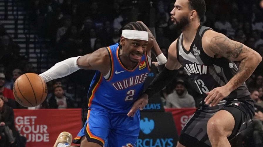 Thunder se recupera de colapso sorprendente y vence a Nets por 129-121