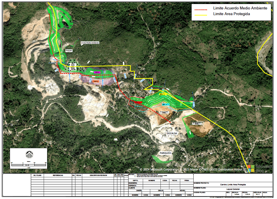 Borrador del plan de remediación por la explotación minera.