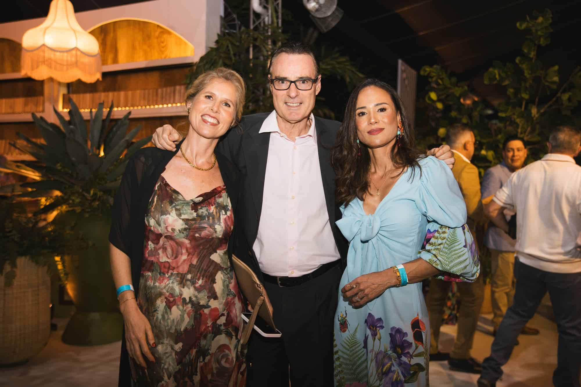 Sonia Matte, José Farré y Cristina Rojas de Blanco.