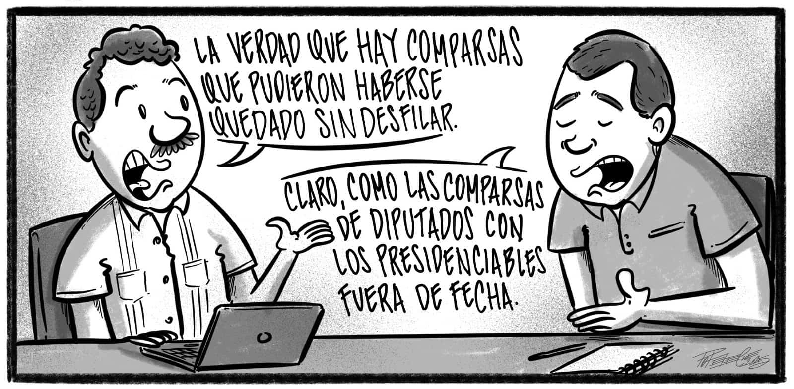 Caricatura de Noticiero Poteleche 4 marzo 2025