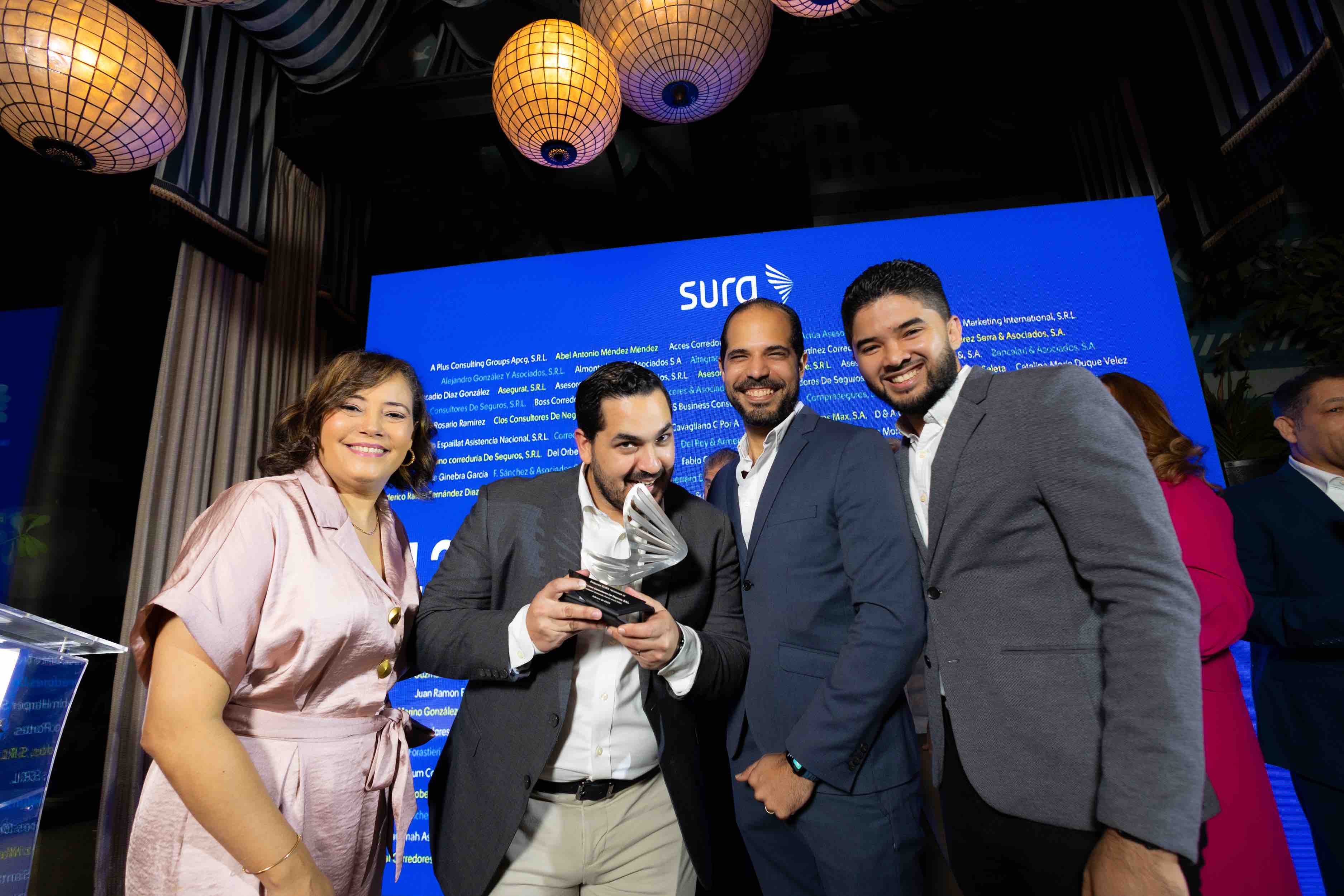 Rosa Sandoval,Leandro Peña, Luis Mejía y Gylfred Quezada.