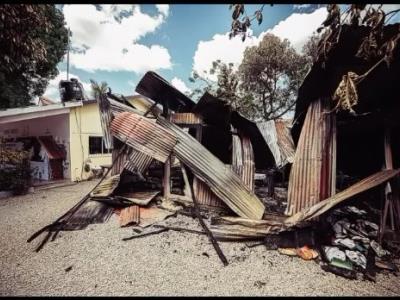 Incendio destruye escuela en Las Terrenas