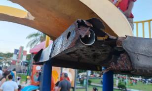 Denuncian deterioro y falta de mantenimiento en el parque Italia de Santo Domingo Este