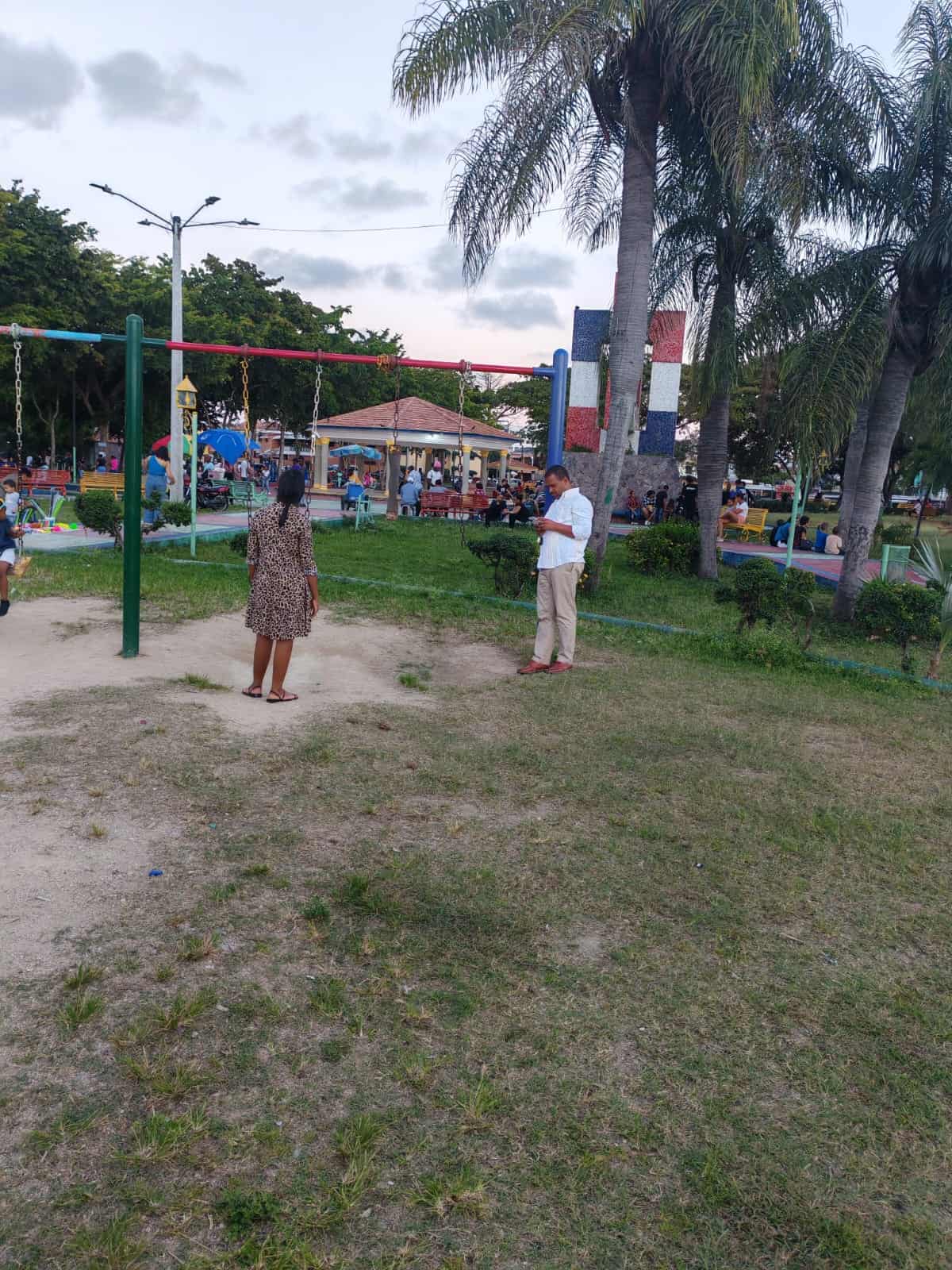 Imagen del mal estado del Parque Italia. 