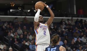 Gilgeous-Alexander anota 41 puntos y Thunder supera a Grizzlies
