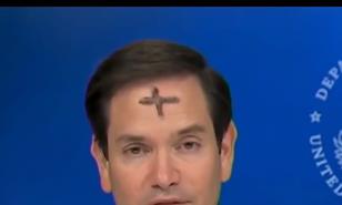 Marco Rubio y su declaración de fe con la cruz de ceniza en la frente