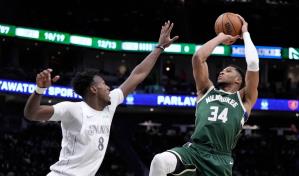 Antetokounmpo se une al club de los 20.000 puntos, Bucks vencen a los Mavericks
