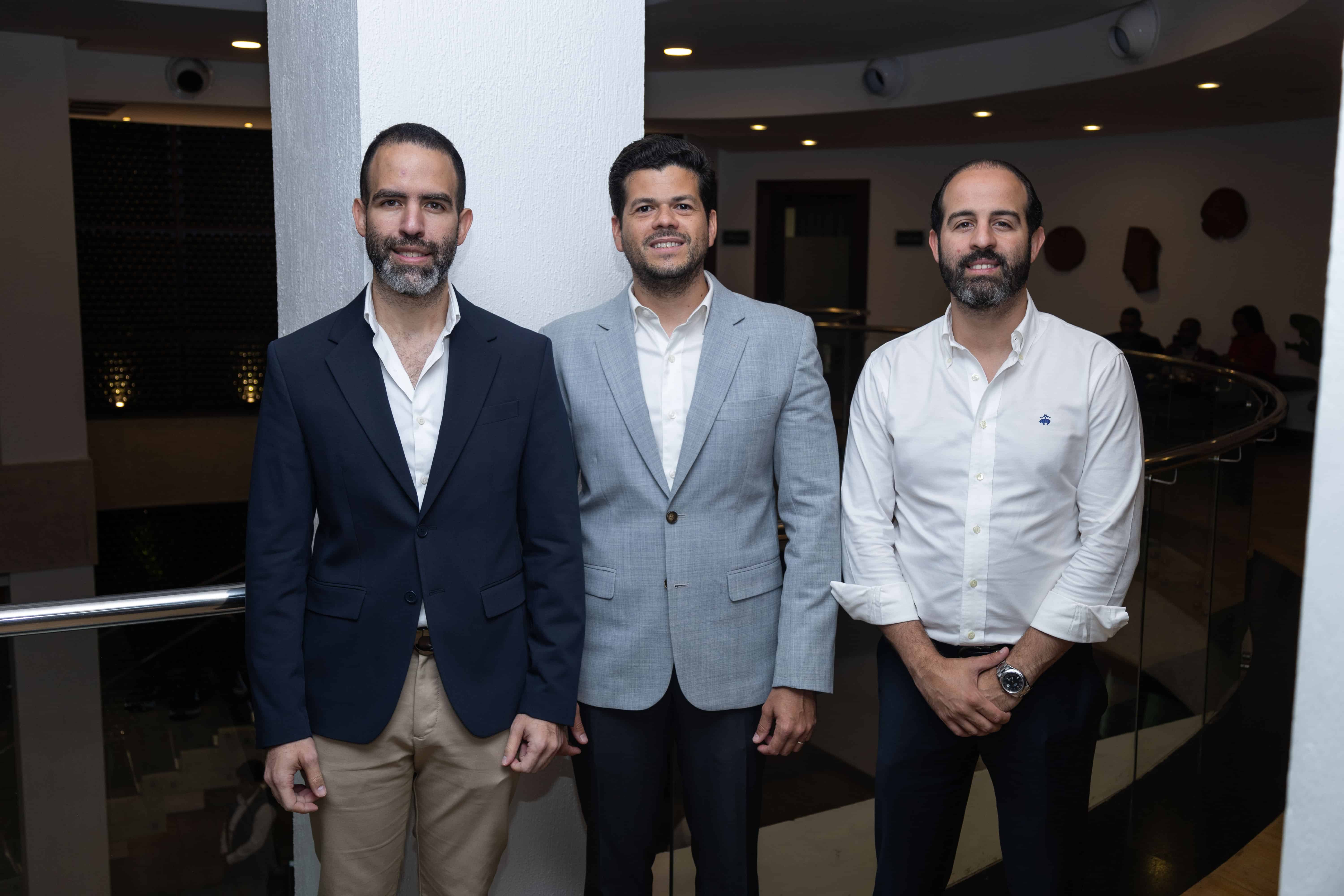 Julio Pimentel, Rafael de Peña y César Pimentel.<br>