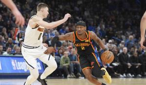 Gilgeous-Alexander anota 40 y Thunder derrota a Nuggets en duelo de líderes del Oeste