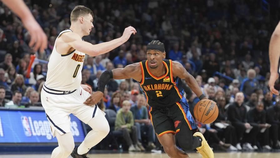 Gilgeous-Alexander anota 40 y Thunder derrota a Nuggets en duelo de líderes del Oeste