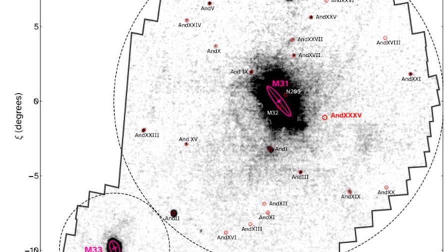 El descubrimiento de una galaxia enana en Andrómeda ofrece claves de la formación estelar