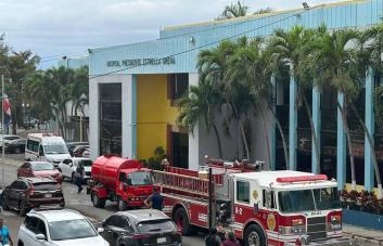 Se registra conato de incendio en la Maternidad Doña René Klang en Santiago