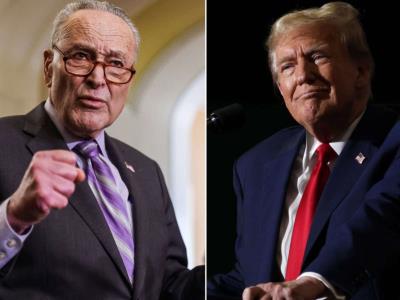 Trump agradece a Chuck Schumer apoyo para evitar el cierre de Gobierno