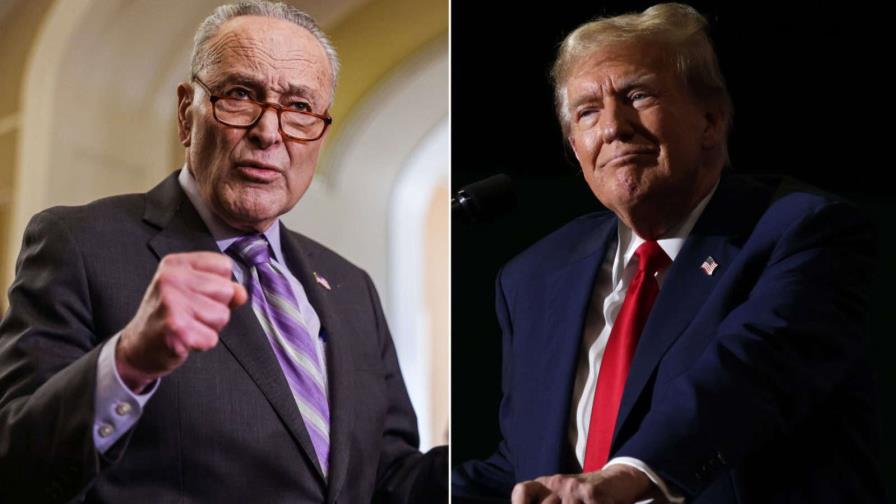 Trump agradece al demócrata Schumer el apoyo para evitar el cierre del Gobierno