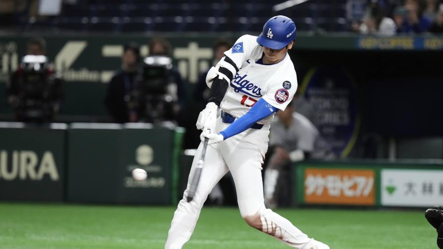 Shohei Ohtani mostró su poder con un jonrón en duelo de exhibición en el Tokyo Dome