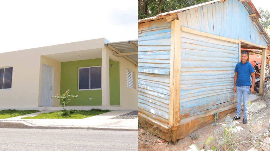 De la pequeña casa de madera a una buena vivienda gracias a Barrick Pueblo Viejo