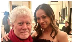 Zoé Saldaña, ¿la nueva musa de Pedro Almodóvar tras ganar el Óscar?