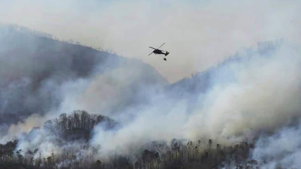 Incendios en Carolina del Norte y del Sur avivados por sequía y árboles caídos del huracán Helene