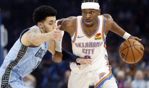 Gilgeous-Alexander anota 37 puntos y Thunder logra su 61ª victoria, un récord, al vencer a Grizzlies