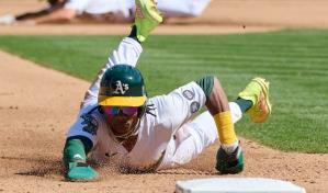 Los Dodgers adquieren a Esteury Ruiz, ex campeón de bases robadas