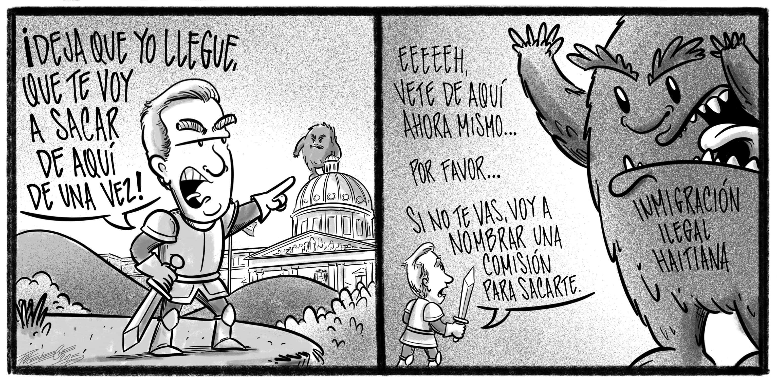 Caricatura de Noticiero Poteleche 4 abril 2025