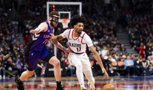 Sharpe anota 36 puntos y Trail Blazers mantienen viva la esperanza con triunfo 112-103 sobre Raptors