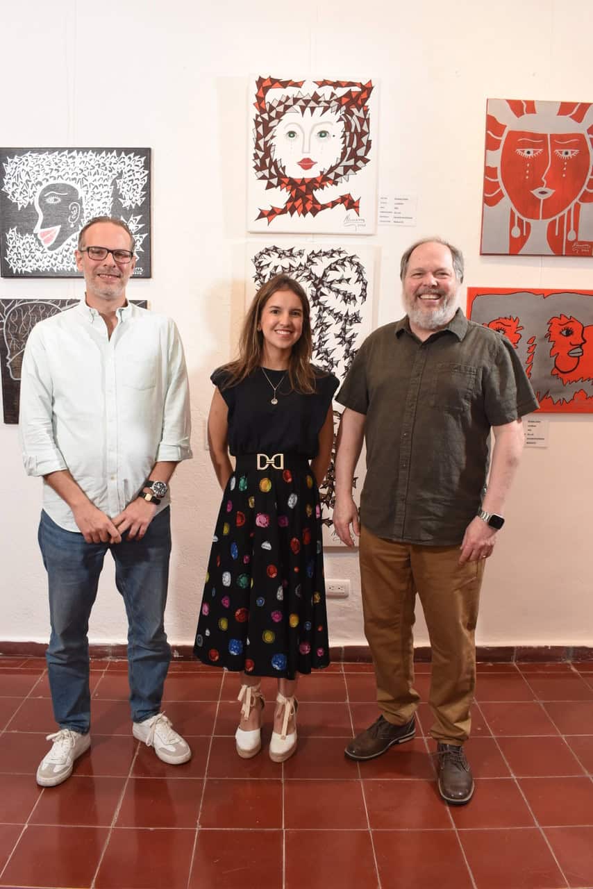 Pablo Mustonen, Rosa Lama y Eric Periche.