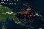 Magnitude 6.9 earthquake off the coast of Papua New Guinea