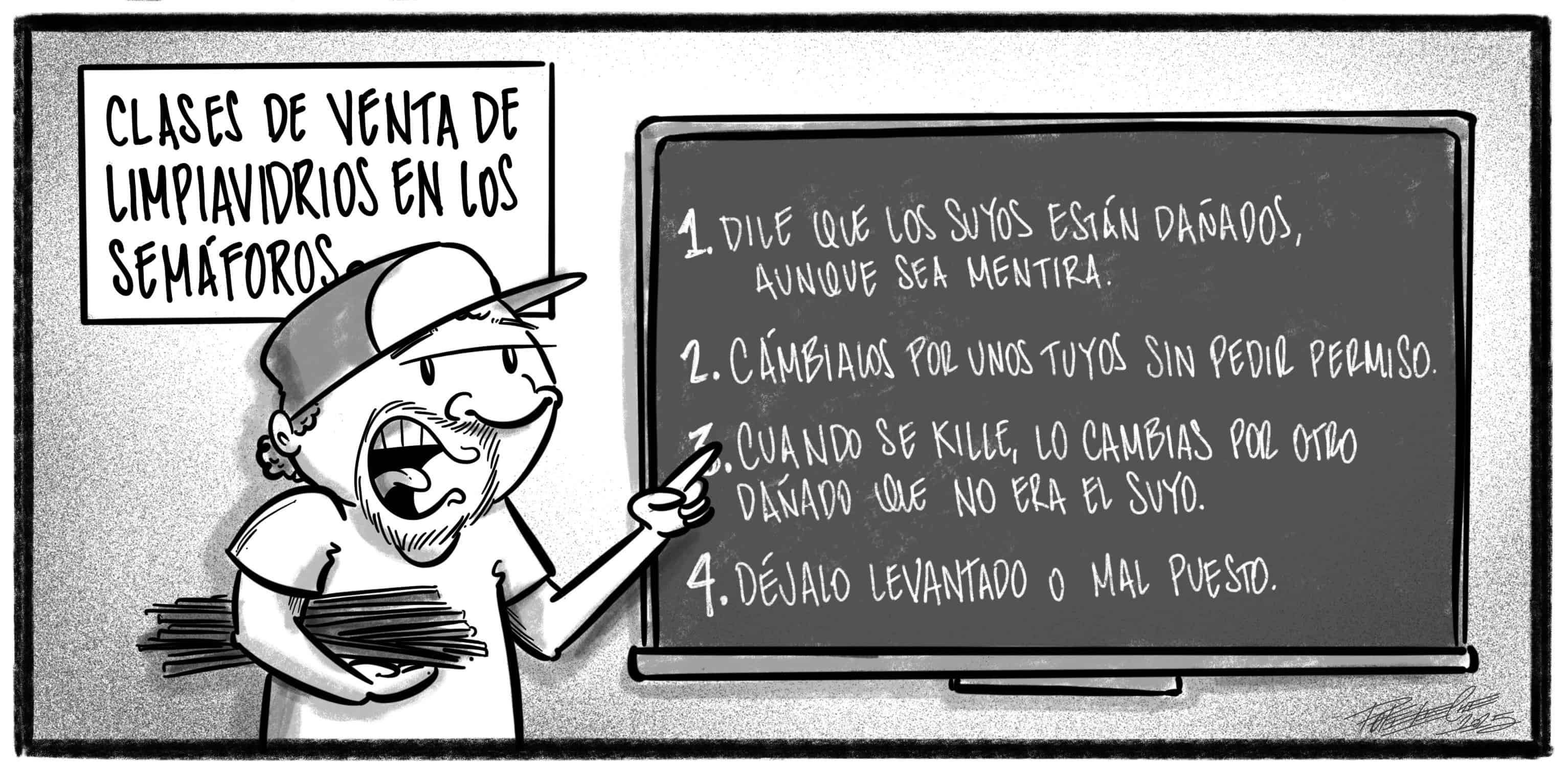 Caricatura de Noticiero Poteleche 8 abril 2025