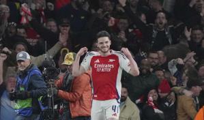 Rice anota dos goles de tiro libre y Arsenal vence al Real Madrid en la Liga de Campeones