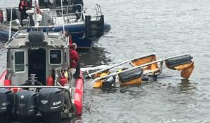 Un helicóptero se estrella en el río Hudson cerca de Manhattan