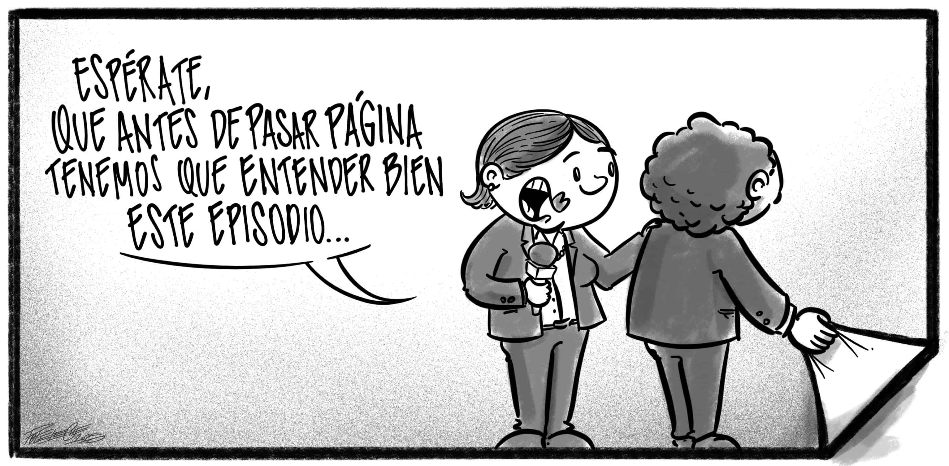 Caricatura de Noticiero Poteleche 12 abril 2025