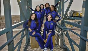 El Blue Origin regresa a la tierra luego de viajar al espacio con Katy Perry y otras celebridades